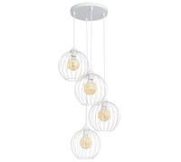 Netlighting Mercure Cluster Pendant Ceiling Light White 40cm Netlighting White