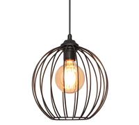 Netlighting Mercure Wire Frame Pendant Ceiling Light Black 24cm Netlighting Black