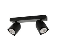 Netlighting Merusa Modern Twin Ceiling Spotlight GU10 in Black Netlighting Black