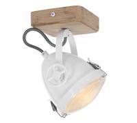 Netlighting Michelle Single Spotlight White Gloss Wood Clear Netlighting White