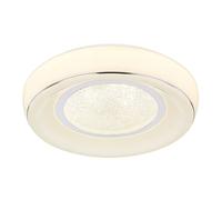 Luminosa Lighting Luminosa Mickey Decorative Flush Ceiling Light White Led Dimmable 2700-6500K Remote Control