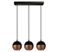 Netlighting Midway Straight Bar Pendant Ceiling Light Black Copper 40cm Netlighting Black