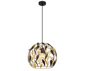 Netlighting Mika Wire Frame Pendant Ceiling Light Matt Black 1x E27 Netlighting Black