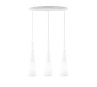 Netlighting Milk 3 Light Hanging Ceiling Pendant Light White E27 Netlighting White