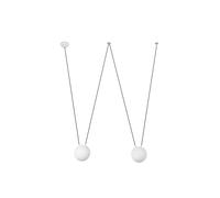 Netlighting Mine 2 Light Ceiling Pendant White Wood E27 Netlighting White