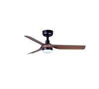 Netlighting Mini Punt 90cm Smart LED Ceiling Fan Matt Black Maple Blades CCT Netlighting Black