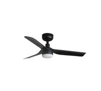 Luminosa Lighting Luminosa Mini Punt Small Led Black Dc Ceiling Fan 6 Speed