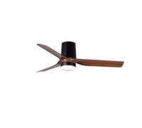 Netlighting Mini Punt Tub 90cm Smart LED Ceiling Fan Matt Black Walnut Blades CCT Netlighting Black