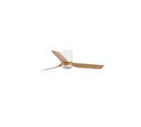 Netlighting Mini Punt Tub Small White Light Wood DC Ceiling Fan 6 Speed Netlighting White