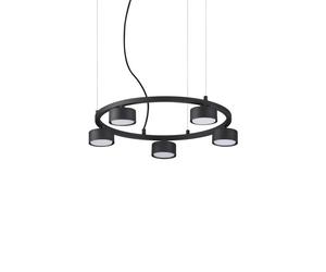 Netlighting Minor Indoor 5 Lights Circular Ceiling Pendant Lamp Black Netlighting Black