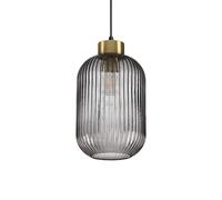 Netlighting Mint3 Indoor Glass DomeCeiling Pendant Lamp 1 Light Smokey E27 in Grey Netlighting Grey