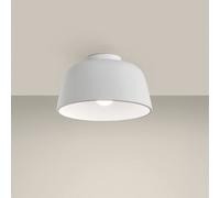 Netlighting Miso 285Mm Cylindrical Semi Flush Light Small White E27 Netlighting White