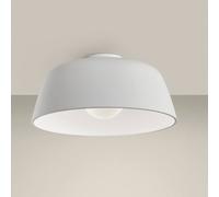Netlighting Miso 433Mm Cylindrical Semi Flush Light Large White E27 Netlighting White