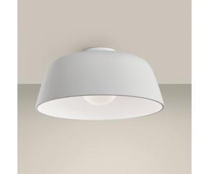 Netlighting Miso 433Mm Cylindrical Semi Flush Light Large White E27 Netlighting White