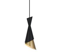 Netlighting Modern Hanging Pendant Black Gold 1 Light E27 Netlighting Black
