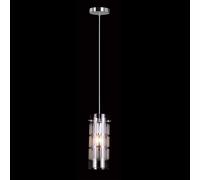 Netlighting Modern Hanging Pendant Chrome 1 Light with Clear Shade E27 in Silver Netlighting Silver