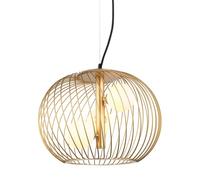 Netlighting Modern Hanging Pendant Golden 3 Light with Gold White Shade G9 Netlighting Gold