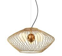 Netlighting Modern Hanging Pendant Golden 3 Light with Gold White Shade G9 Netlighting Gold