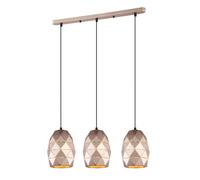 Netlighting Modern Hanging Pendant Golden Champagne 3 Light E27 in Gold Netlighting Gold