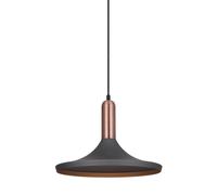 Netlighting Modern Hanging Pendant Gray Copper 1 Light E27 in Grey Netlighting Grey