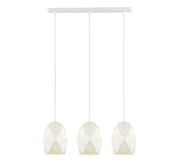 Netlighting Modern Hanging Pendant White 3 Light E27 Netlighting White