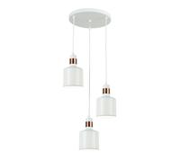 Netlighting Modern Hanging Pendant White 3 Light E27 Netlighting White
