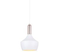 Netlighting Modern Hanging Pendant White Copper 1 Light E27 Netlighting White