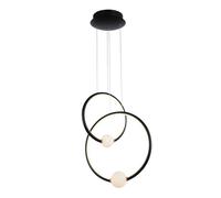 Netlighting Modern LED Hanging Pendant Black Pink Warm White 3000K 2420lm Dimmable Netlighting Black
