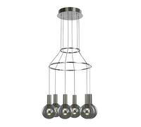 Netlighting Modern LED Hanging Pendant Chrome Warm White 3000K 1260lm Dimmable in Grey Netlighting Grey