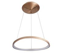 Luminosa Lighting Luminosa Modern Led Hanging Pendant Brushed Gold, Warm White 3000K 2640Lm Dimmable