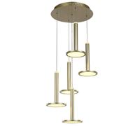 Netlighting Modern LED Hanging Pendant Golden Warm White 3000K 3360lm Dimmable in Gold Netlighting Gold