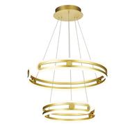 Netlighting Modern LED Hanging Pendant Golden Warm White 3000K 5180lm Dimmable in Gold Netlighting Gold