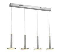 Netlighting Modern LED Hanging Pendant Nickel 3000K 2690lm Dimmable in Grey Netlighting Grey
