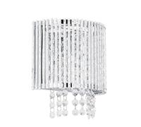 Netlighting Modern Wall Lamp Silver 1 Light with Clear Shade G9 Netlighting Silver
