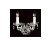 Netlighting Modra Crystal Trimmed Wall Candle Wall Lamp in Grey Netlighting Grey