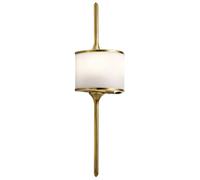Netlighting Mona 2 Light Bathroom Wall Light Brass IP44 G9 in Yellow Netlighting Yellow