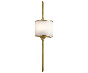 Netlighting Mona 2 Light Bathroom Wall Light Brass IP44 G9 in Yellow Netlighting Yellow