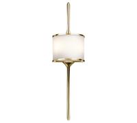 Netlighting Mona 2 Light Bathroom Wall Light Polished Brass IP44 G9 in Yellow Netlighting Yellow