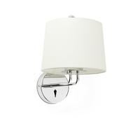 Netlighting Montreal Wall Light with Shade Chrome E27 in Grey Netlighting Grey