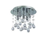 Netlighting Moonlight 5 Light Small Ceiling Pendant Chrome G9 in Grey Netlighting Grey