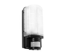 Netlighting Motion Integrated LED PIR 1 Light Outdoor Wall Light Frosted Black IP44 Netlighting Black