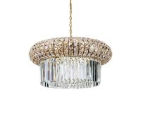 Netlighting Nabucco Indoor Crystal Ceiling Pendant Lamp 12 Lights Gold E14 Netlighting Gold