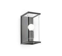 Netlighting Nala 1 Light Outdoor Wall Lantern Dark Grey IP54 E27 Netlighting Dark Grey