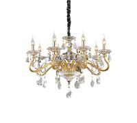 Netlighting Negresco 8 Light Chandelier Gold Finish E14 Netlighting Gold