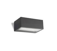 Luminosa Lighting Luminosa Nemesis Aluminium 1 Light Outdoor Wall Light Urban Grey Ip44