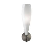 Netlighting Neo Wall Lamp Switched 1 Light E27 Satin NickelFrosted White Glass in Grey Netlighting Grey