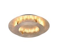 Netlighting Nevis Integrated Led Semi Flush Ceiling Light Gold 1x 18W LED 3000K Netlighting Gold