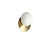 Netlighting NINFEA Round Flush Wall Lamp Brass in Yellow Netlighting Yellow
