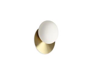 Netlighting NINFEA Round Flush Wall Lamp Brass in Yellow Netlighting Yellow