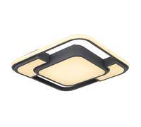 Luminosa Lighting Luminosa Nirra 42Cm Integrated Led Semi Flush Ceiling Light Graphite Led 3000K